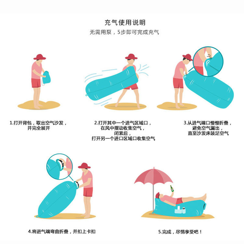 Vista 6 de SOFA INFLABLE HIGH CONFORT💺 - COLOR: MORADO